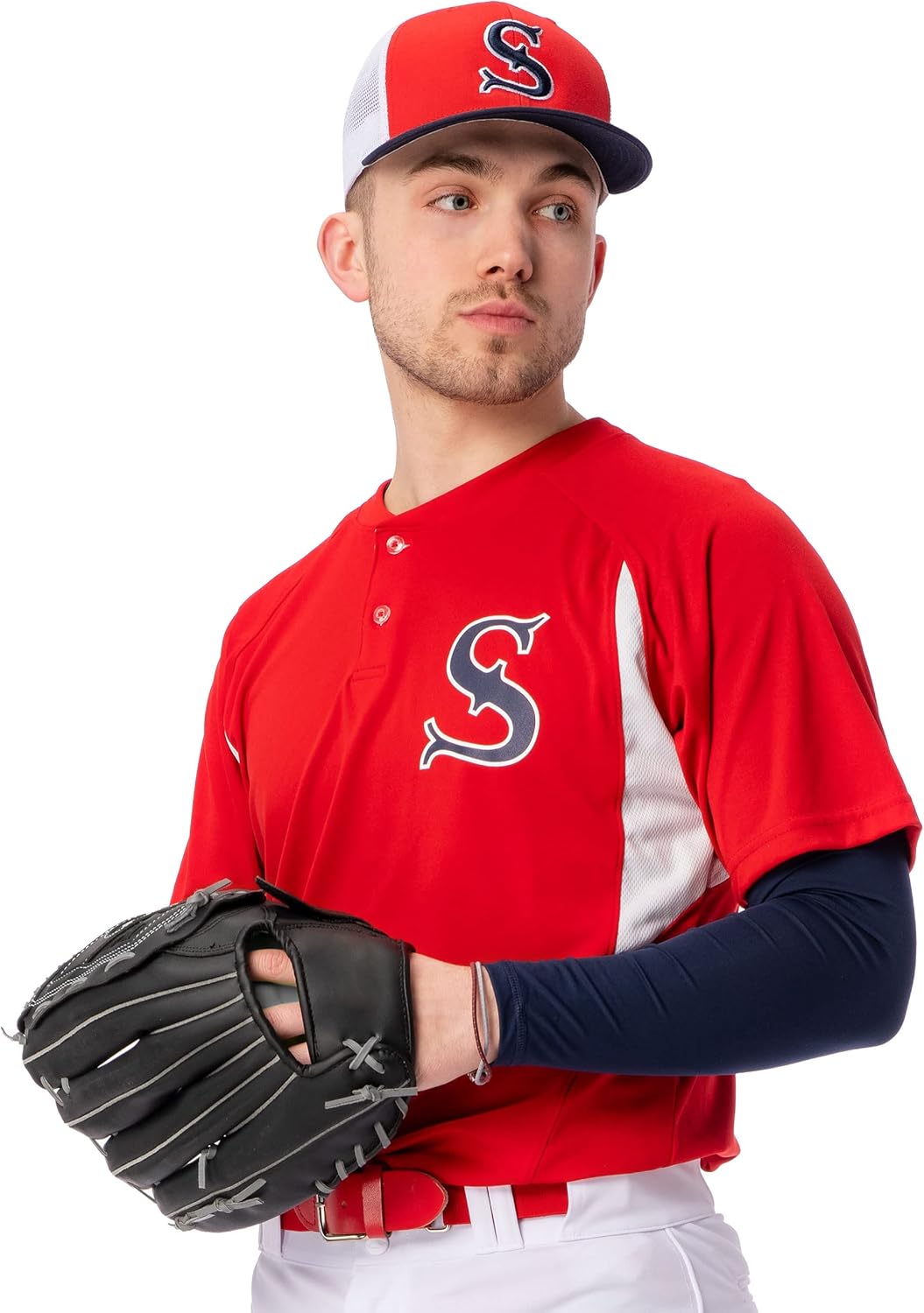 Champro Mens Wild Card 2-Button Men's Baseball/Softball Jersey - Image 4