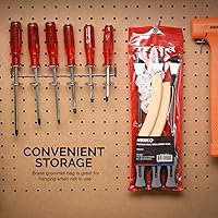 Vista 5 de Juego de palancas para neumáticos NEIKO 20600A, kit de herramientas de reparación, hierros de acero endurecido de 11 1/2 pulgadas, 2 protectores