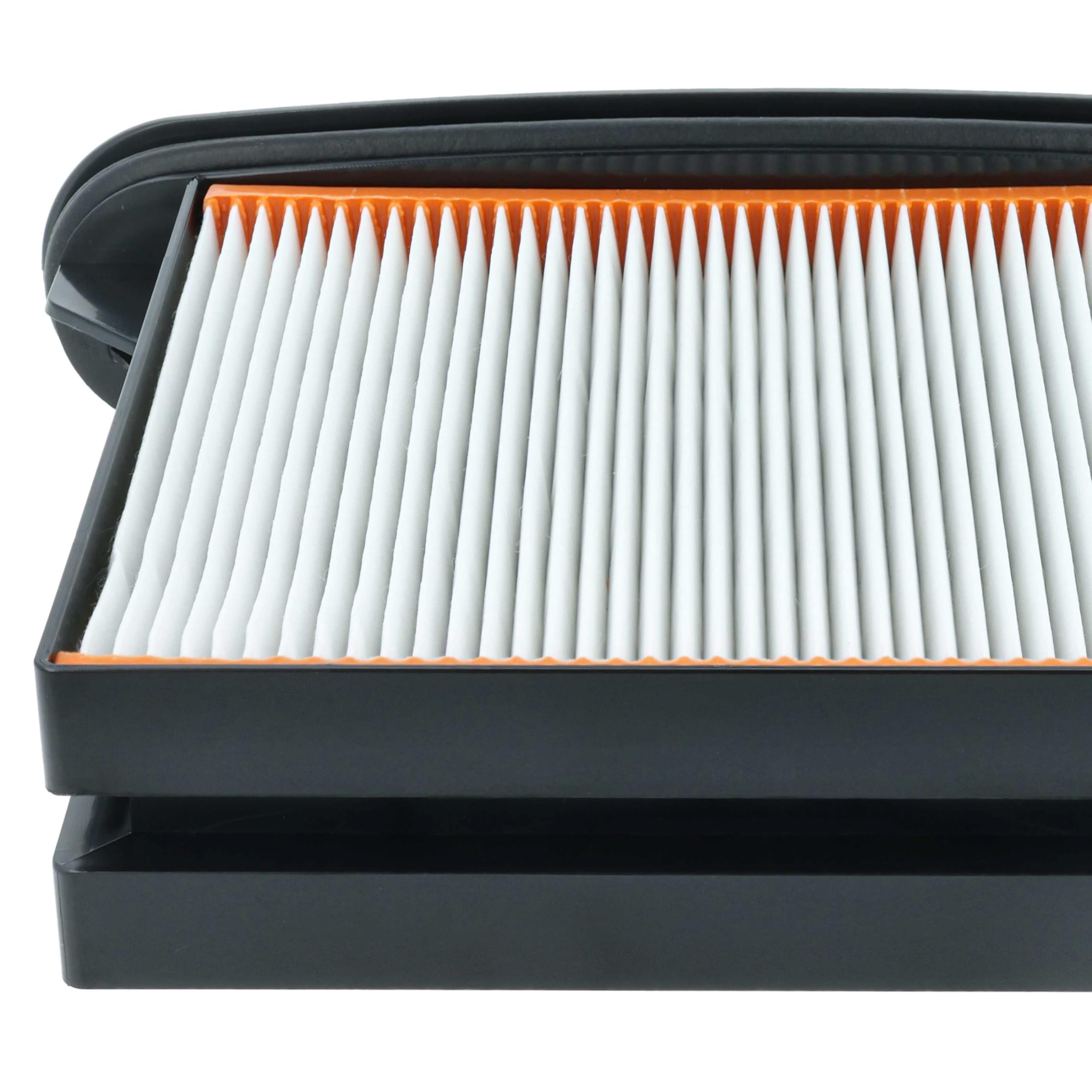 vhbw 2x filtro a pieghe piatte F8 compatibile con Hikoki RP350YDM, RP350YDH, RP250YDM aspirapolvere umido/secco, industriale - Elemento filtrante