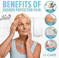 Vista 5 de JJ CARE Shower Protector [Pack of 14], 9x9 Dialysis Catheter Shower Shileds Wound Cover, PICC Line Water Barrier, Colostomy Waterproof Bandage