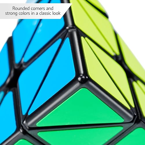 Miniatura 3 de CUBIDI Magic Pyraminx  Cubo de Rubik pirámide  Juguete para ansiedad  Regalos para niños de 8 años  Rompecabezas de rompecabezas  Juguete antiestrés