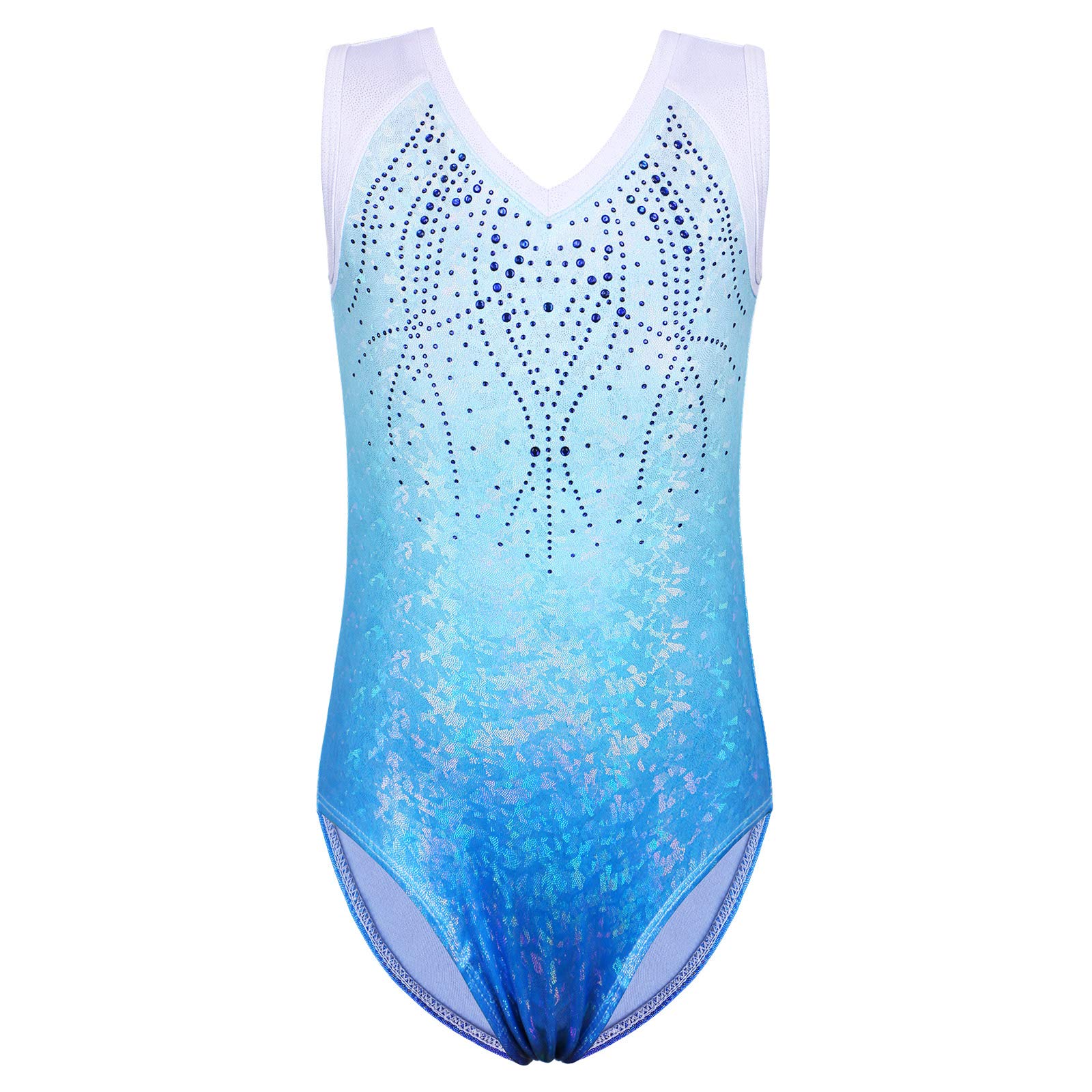 BAOHULU Girls Gymnastics Leotards One-piece 3-14 Years Active Dance Practice Outfit