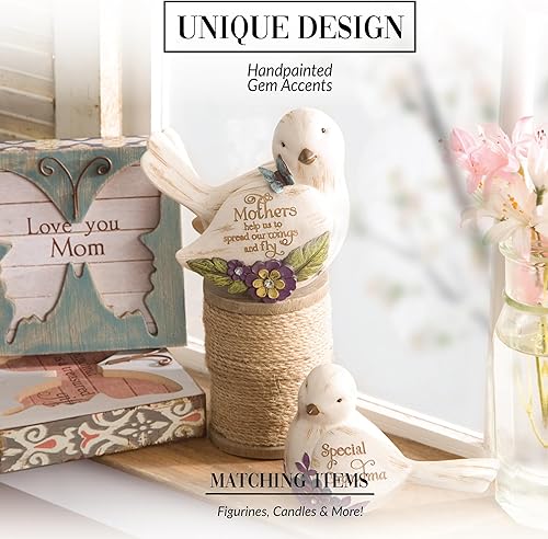 Miniatura 4 de Pavilion Gift Company 41047 Simple Spirits - Figura de pájaro y abuela, 3 pulgadas, color beige