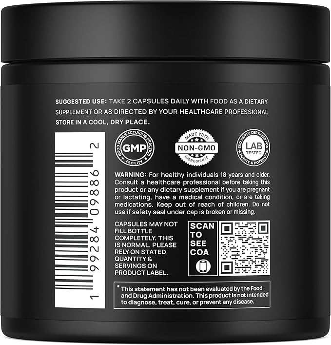 103,800mg Black Shilajit for Men 100x Strength w. Ashwagandha & Tongkat Ali 10% Extract - Ultra Pure Himalayan Shilajit Capsules 60% Fulvic Acid - Energy, Stamina & Performance Mens Health Supplement
