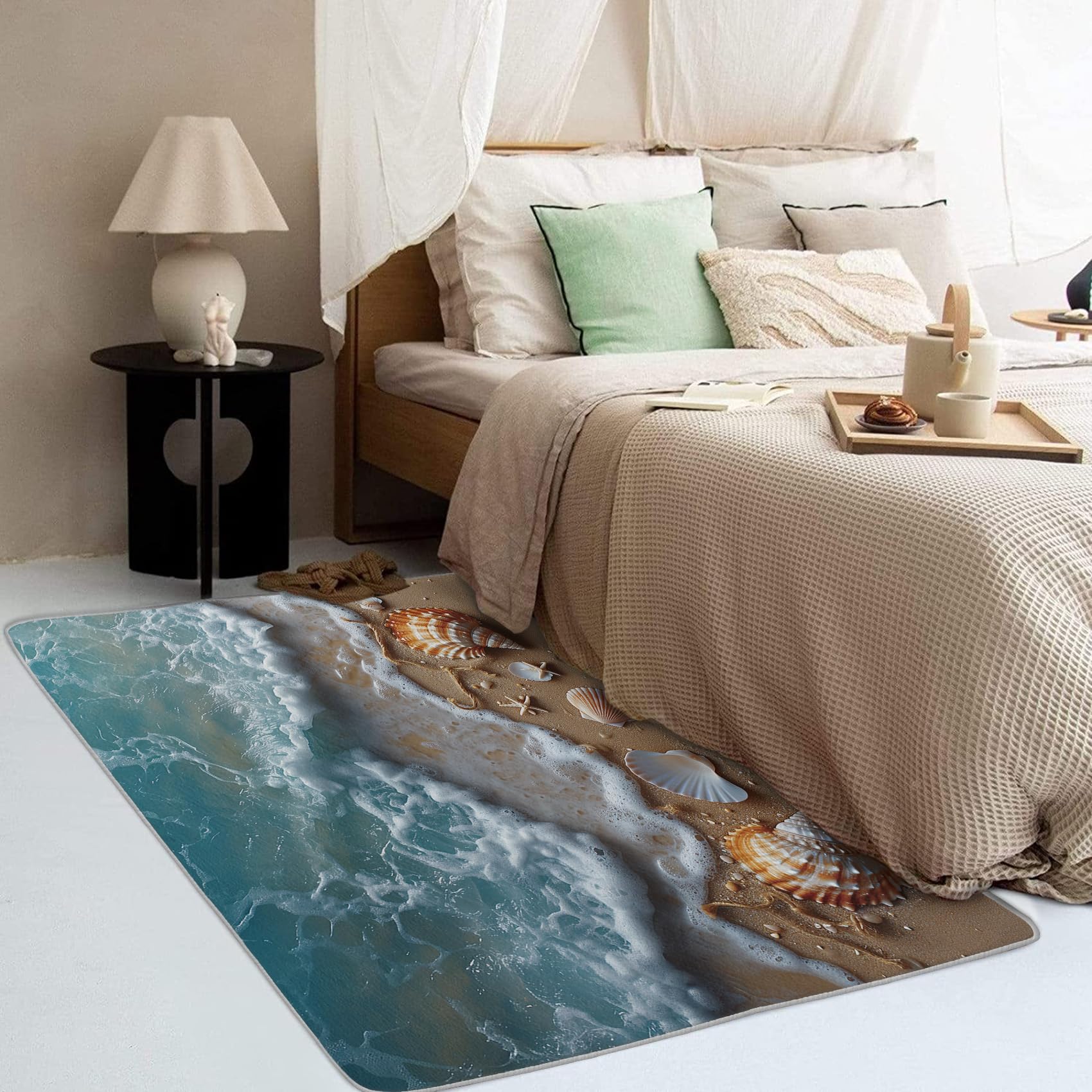 Amazon.com: TANTANICAL Beach Theme Rugs for Entryway Bedroom