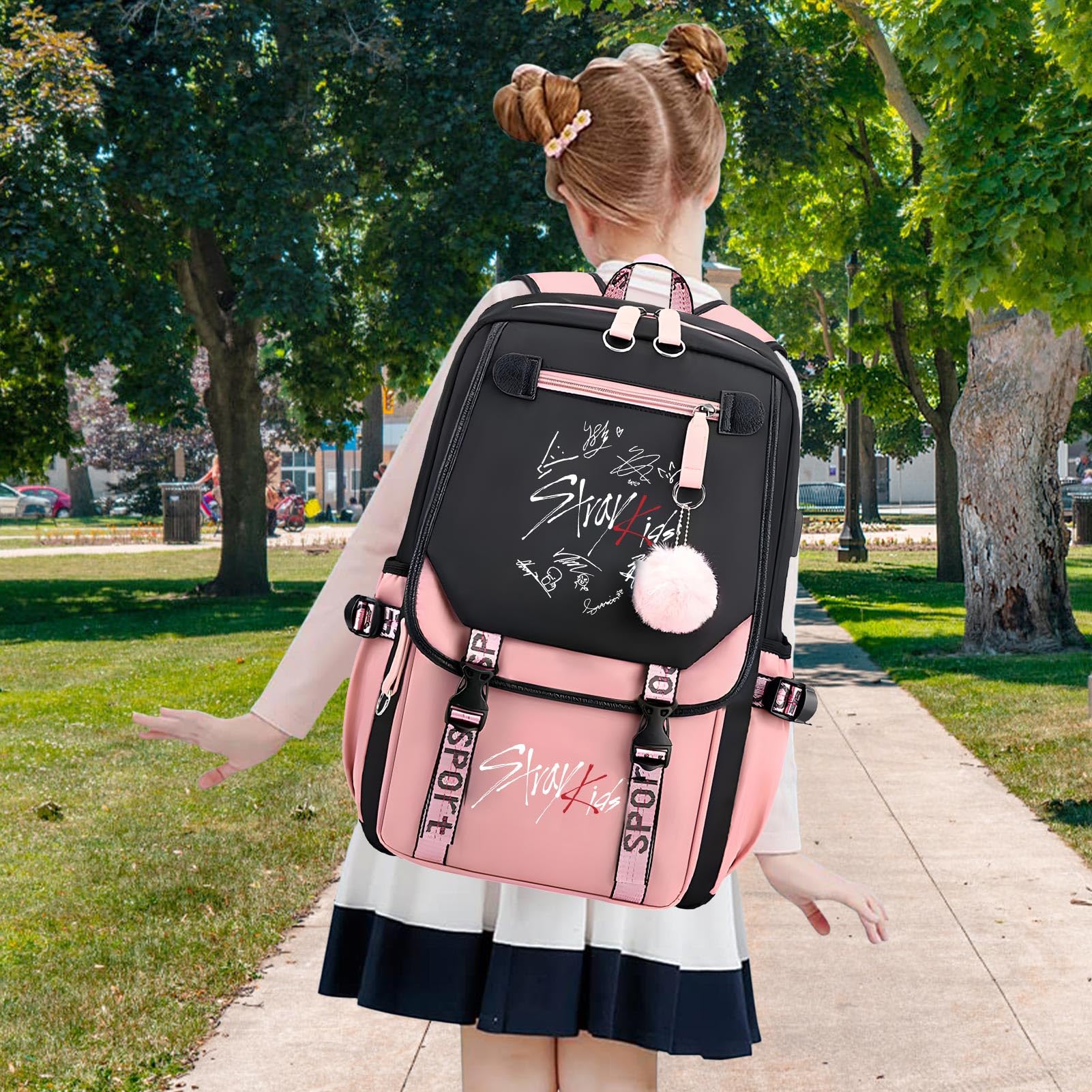 Stra-y Ki-ds Sac à dos de voyage léger pour fans de K-Pop