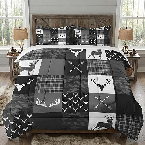 Miniatura 18 de Juego de edredón tamaño twin con funda de almohada, Musical Music Disco 2 piezas de ropa de cama para niños y adultos, juego de edredón suave