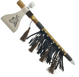 PS 19" Tomahawk Axe Hatchet, Multi Function Outdoor Equipment, Camping Utility Tool, Home Decoration Display Item, Outdoor Sports Practice Accessory - Wide-Bellied Tomahawk