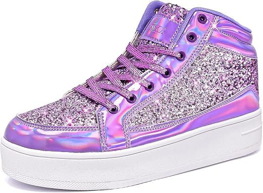IGxx Women Platform Glitter Sparkly Dressy Sequin Disco Sneakers