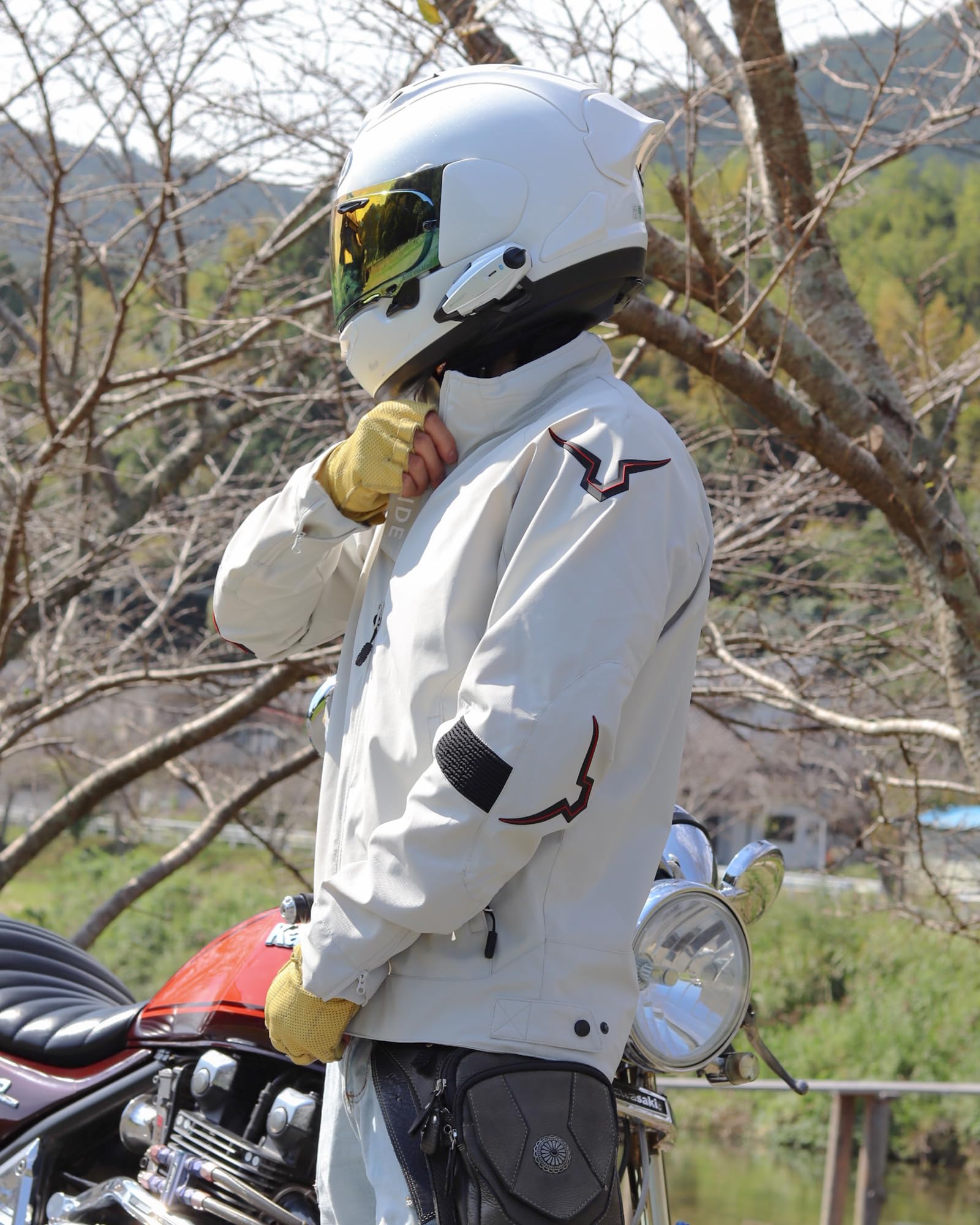RIDEIRON Giacca Moto Uomo 4 Stagioni – Tessuto Leggero e Traspirante, Antivento, Protezioni CE Rimovibili su Spalle e Gomiti, Fodera Termica Rimovibile, Regolazioni Comode M-XXL