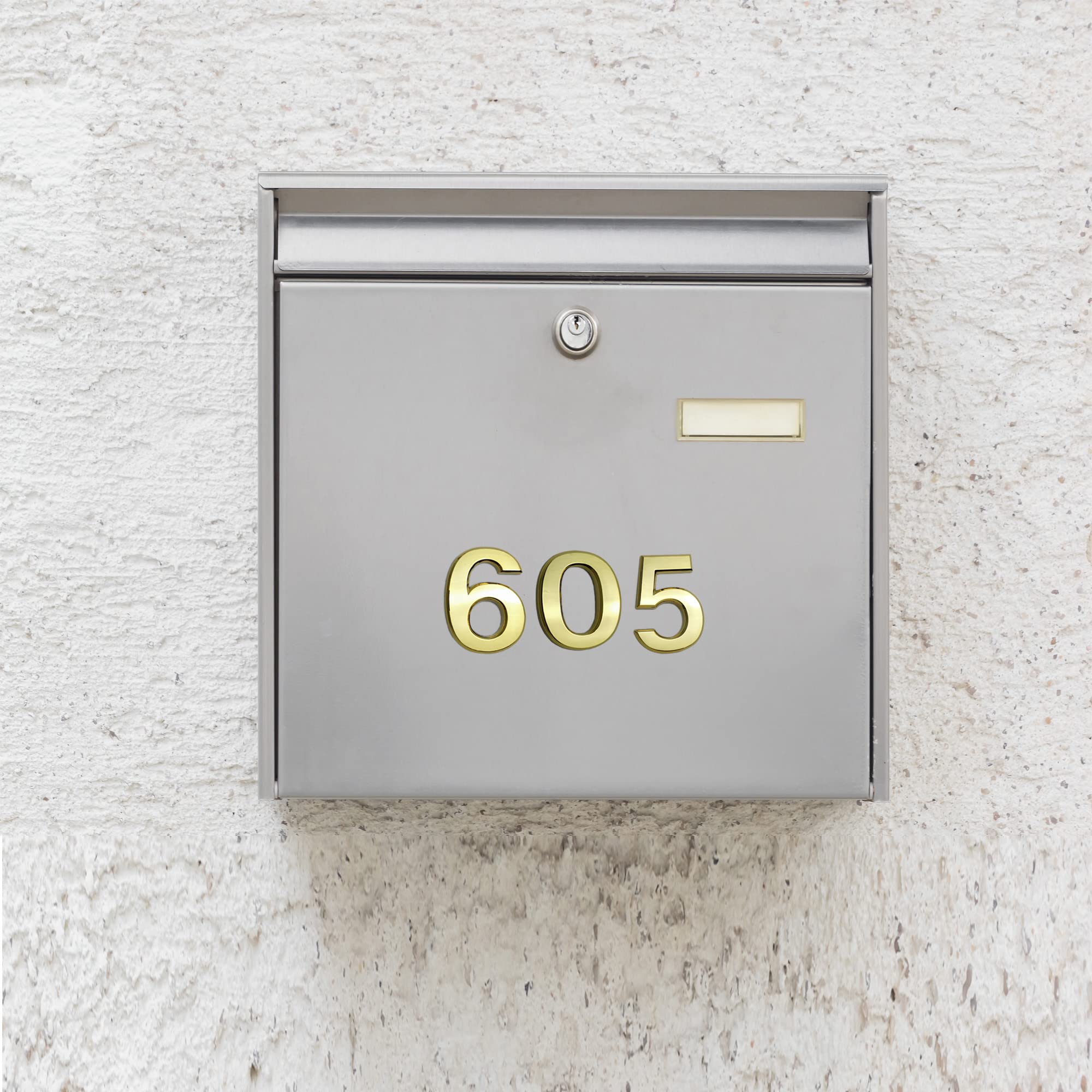 10 Pcs 3D Small Mailbox Numbers(0-9,Gold),1.4 Inch Self Adhesive House Numbers Sticker — Amazon image 6