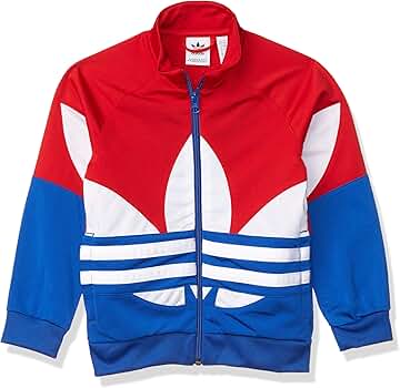 adidas Originals unisex-youth Big Trefoil Track Top Scarlet