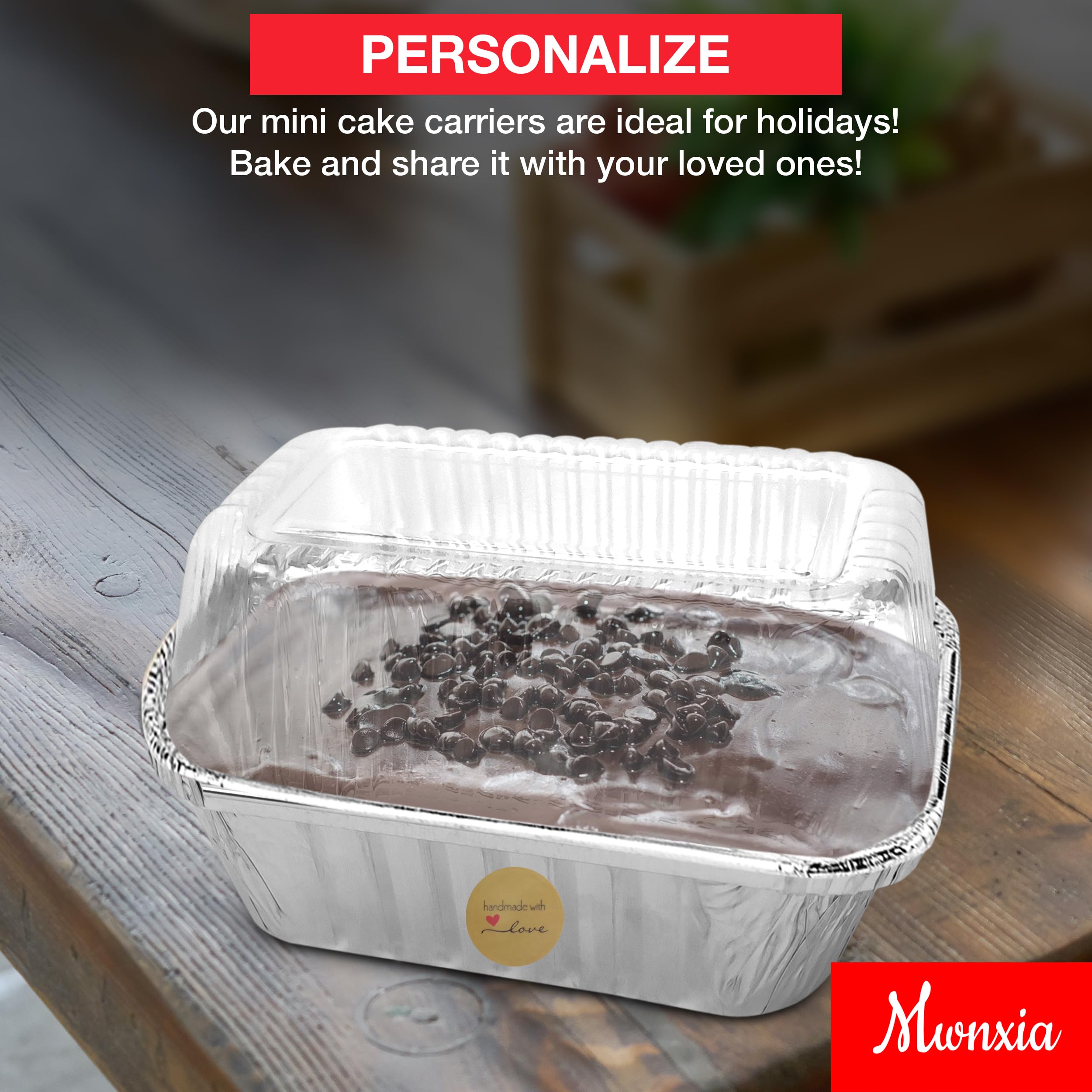 Bandejas De Aluminio Con Tapa 800ml | Pack De 30 Unidades | Tamaño 21x14 Cm | Aptas Para Horno, Microondas Y Congelador