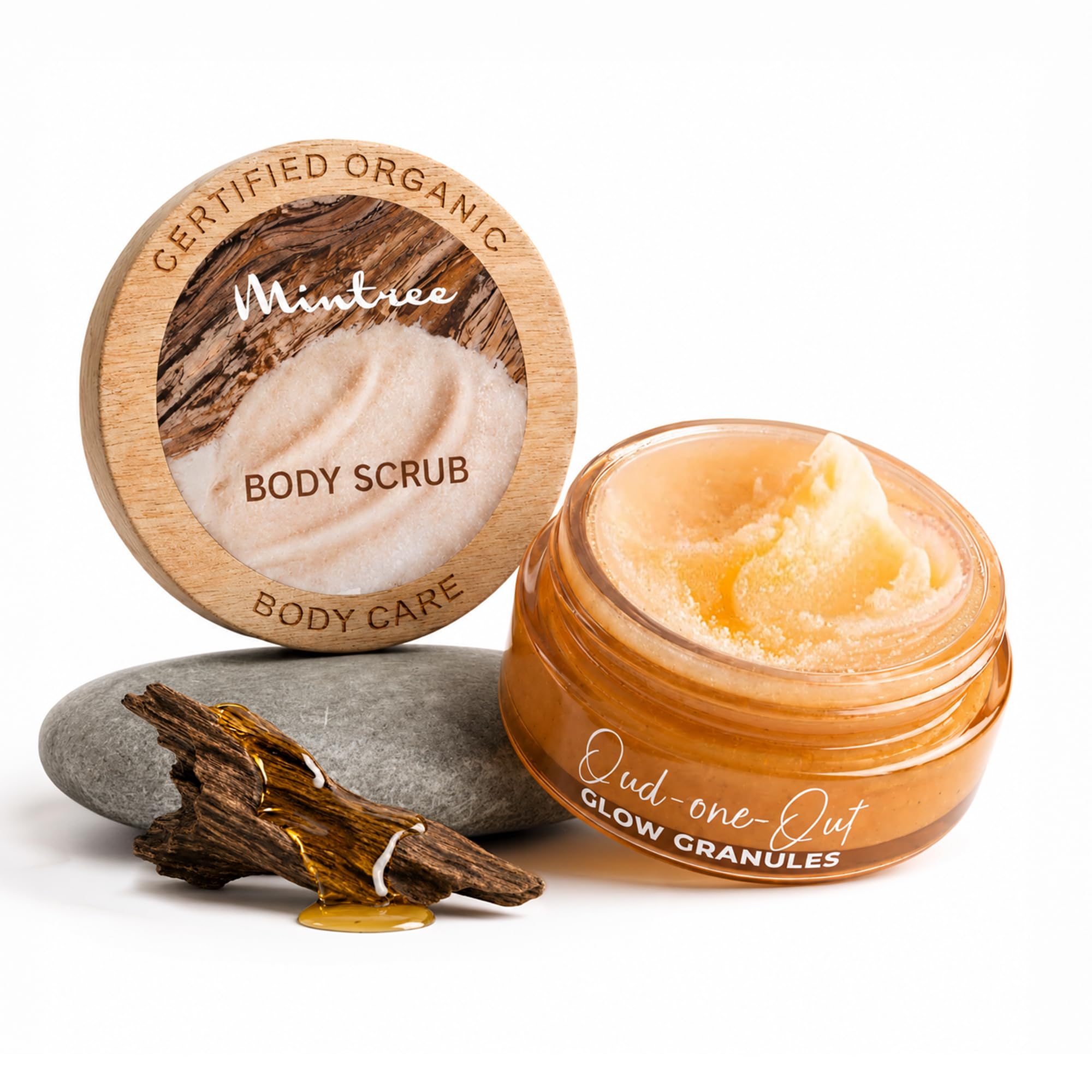 Mintree Organic Oud Sugar Body Scrub with Ceramides & Collagen | Tan Removal & Brightening Bathing Scrub | Removes Dead Skin | Reduces Ingrown Hair | Soft & Smooth Skin | Body Scrub for Men & Women (150 G, Oud one out)-image-25