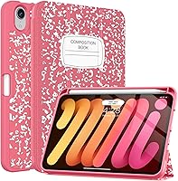 Vista 9 de Soke Funda para iPad mini 7(A17 Pro) 2024/iPad Mini 6 2021 de 8.3 pulgadas con Soporte para Lápiz-[Carga de Lápiz + Activación/Suspensión