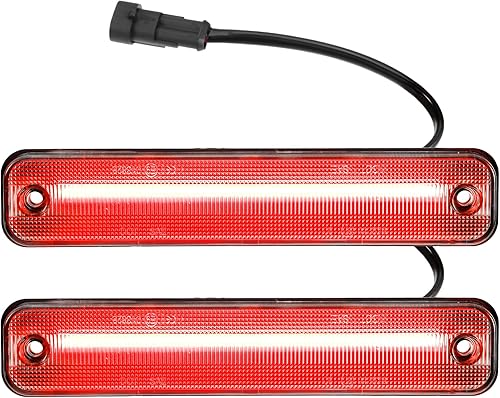 Miniatura 1 de A ABSOPRO Luz de marcador lateral LED 15114677 Luces direccionales traseras Fender Sidemarker Lámparas para Hummer H2 2003-2009 Lente transparente