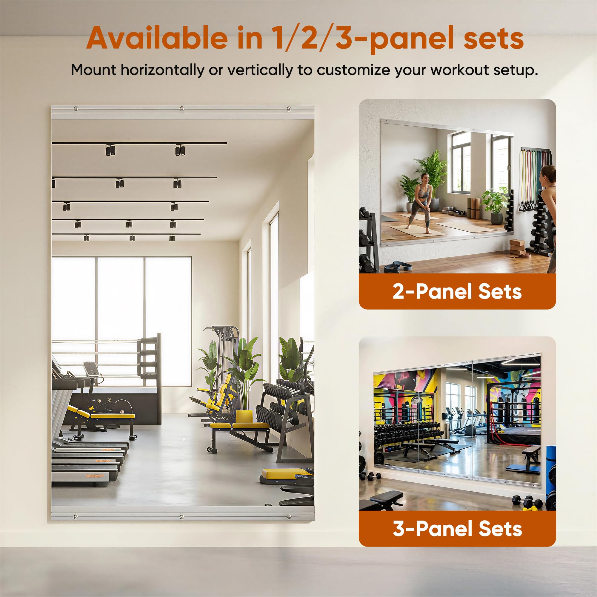 Honyee Specchio da palestra da 122 x 61 cm, specchio da | FindTheDeal
