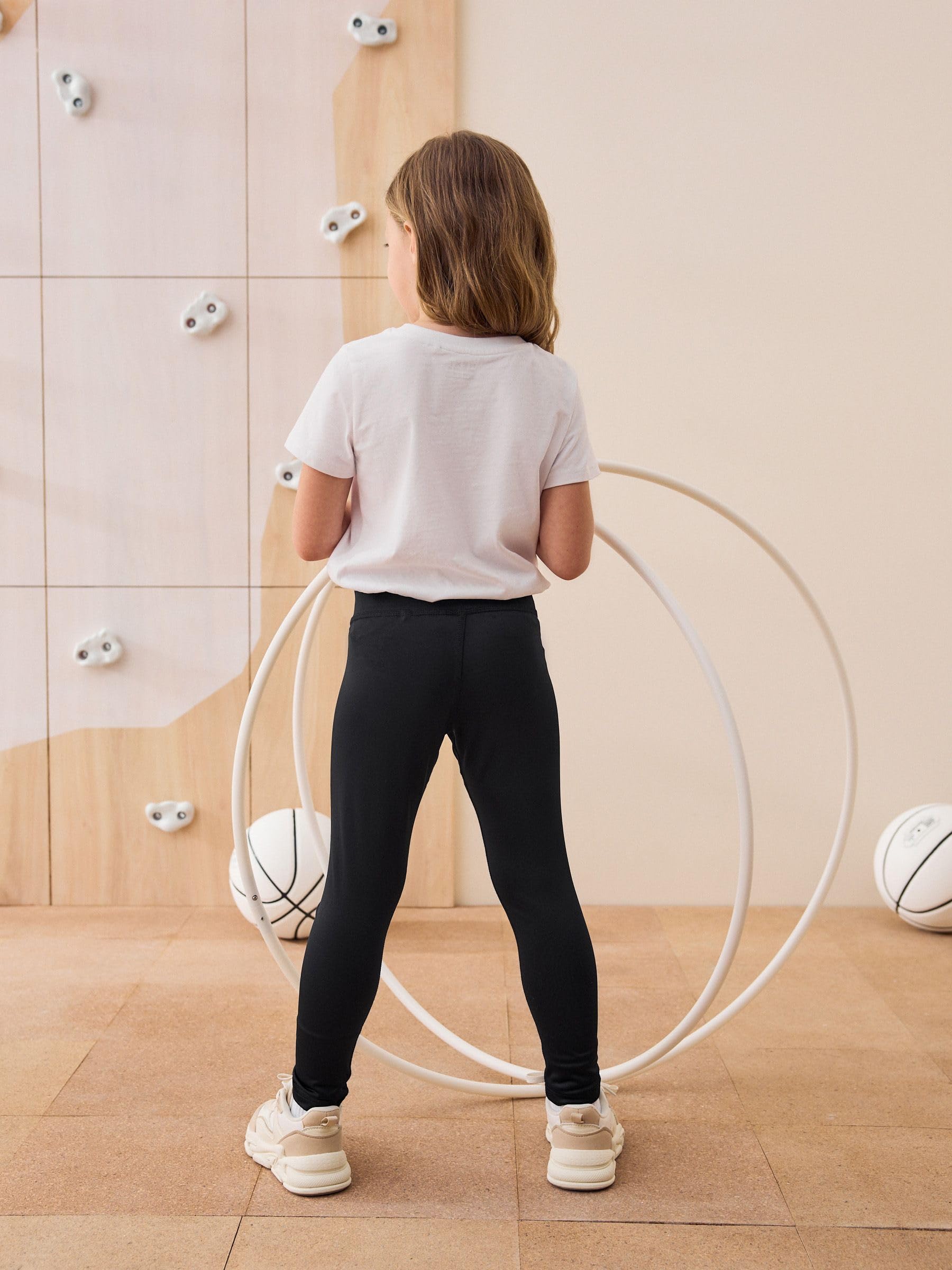 NEXT Ragazza Leggings Sportivi Nero 6 Anni