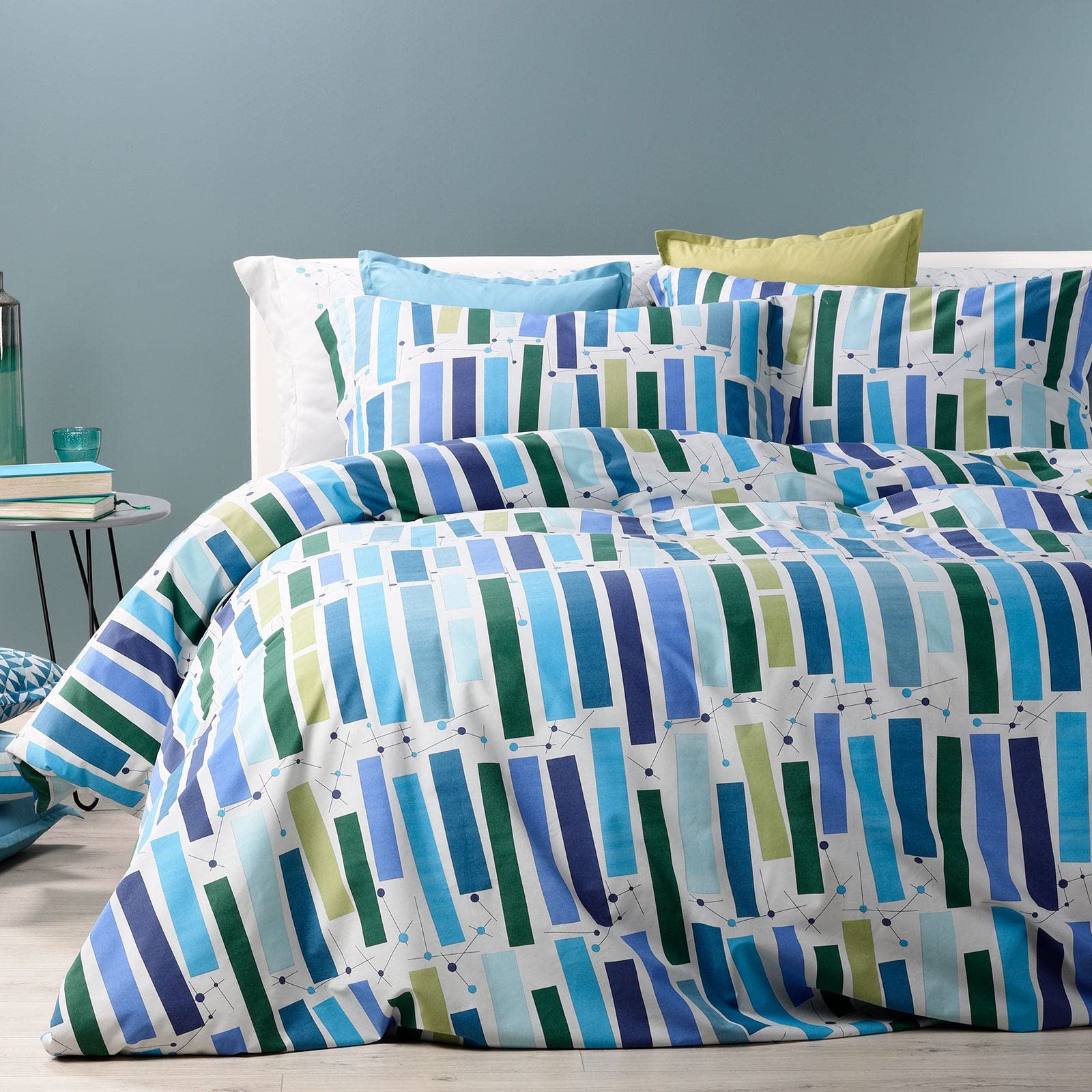 Caleffi Funda Nordica 4 Piezas 100% Algodón – Funda Nordica Cama, Suave, Transpirable y Lavable – Ropa de Cama Elegante para Todo el Año - Fundas Nordicas Cama 90 135 150