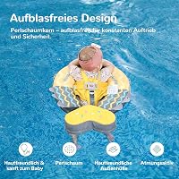 HECCEI Úszógyűrű Babáknak 3-24 Hónapos Korig, Nem Felfújható Úszástanulás Segédeszköz - Colorful Fish Yellow 4