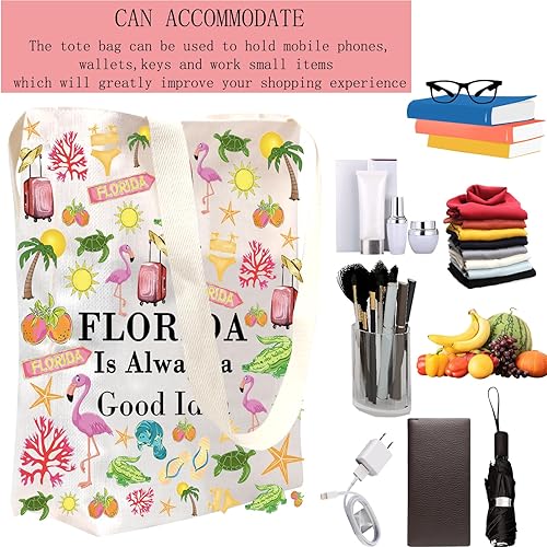 Miniatura 2 de POFULL Florida Vacaciones Regalo Florida Es Siempre Una Buena Idea Bolsa Cosmética Florida Viaje Regalo