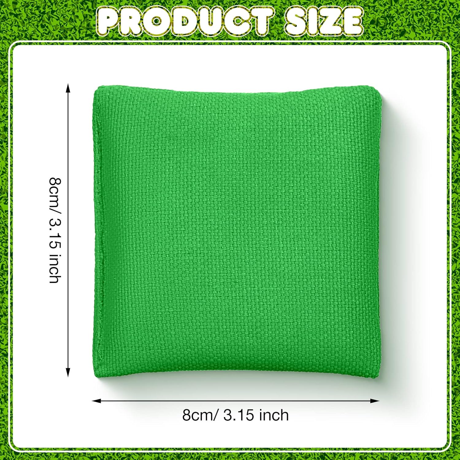 32 Pack Bean Bags Toss for Kids Cornhole Bean Bags Colorful Bean Bags for Tossing Canvas Toss Bags Hand Toy Toss Games Weights for Outdoor Yard Games, Assorted Colors (Bright Colors, 3.15 x 3.15 Inch)