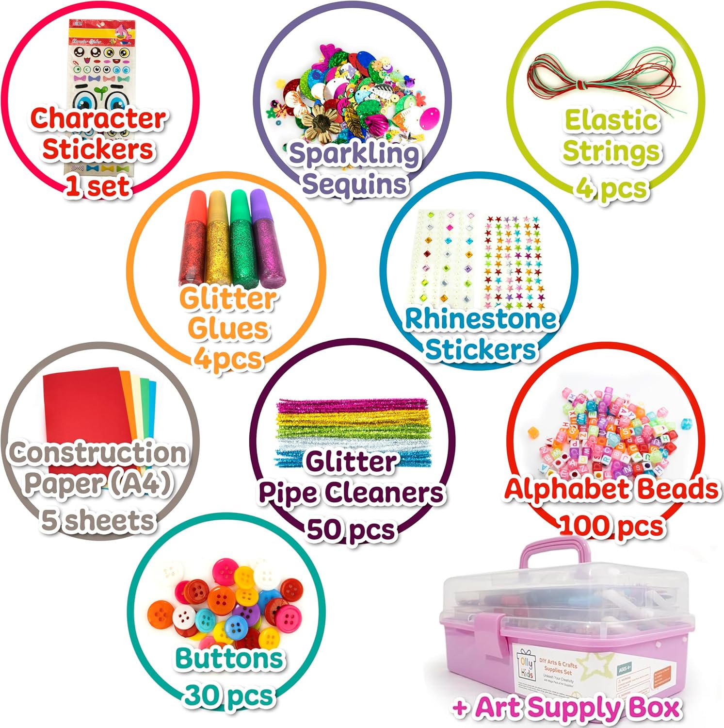 Olly Kids Art Kit Arts Crafts