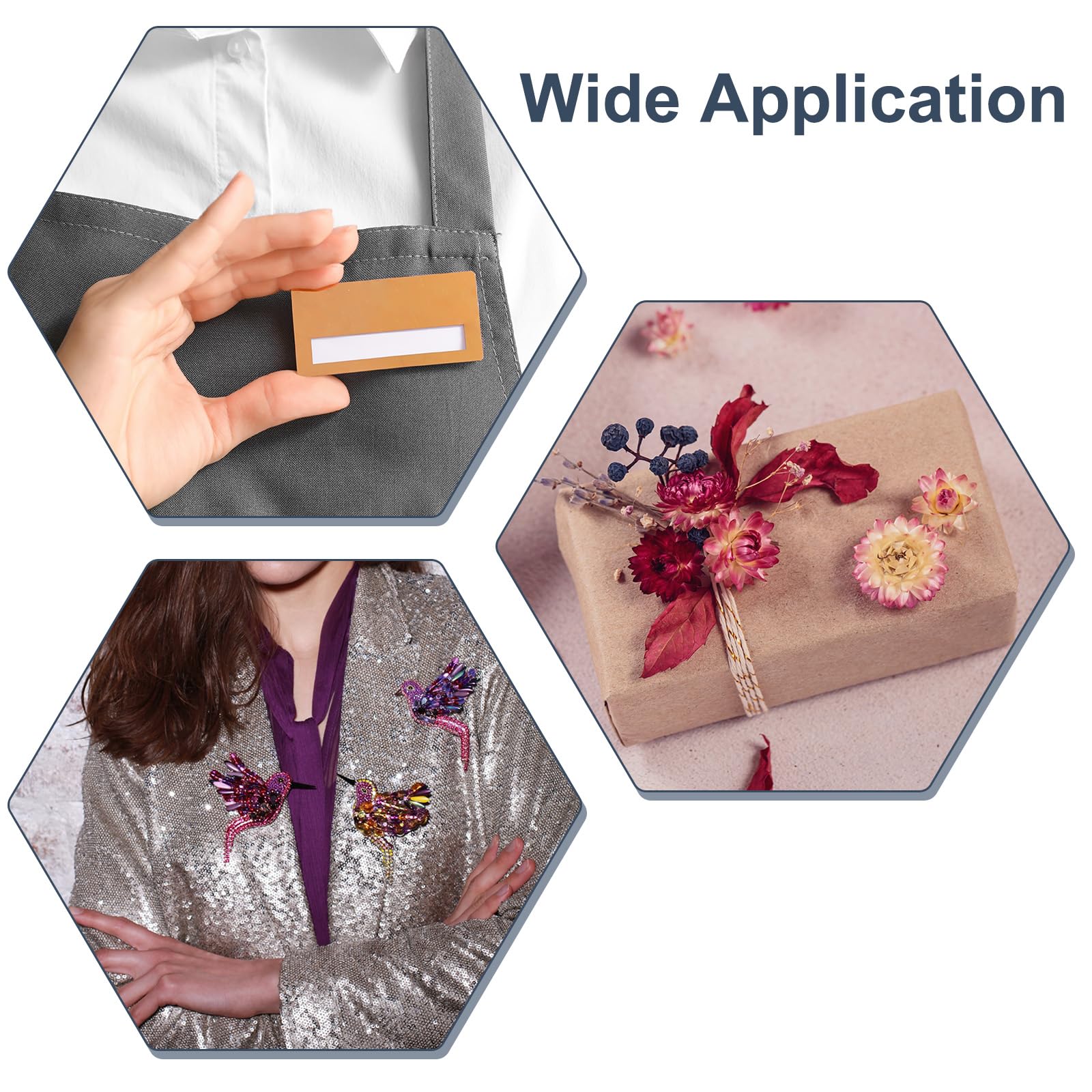 QUARKZMAN 120 Pcs Barre Fermoir De Sécurité 20mm Doré Clair