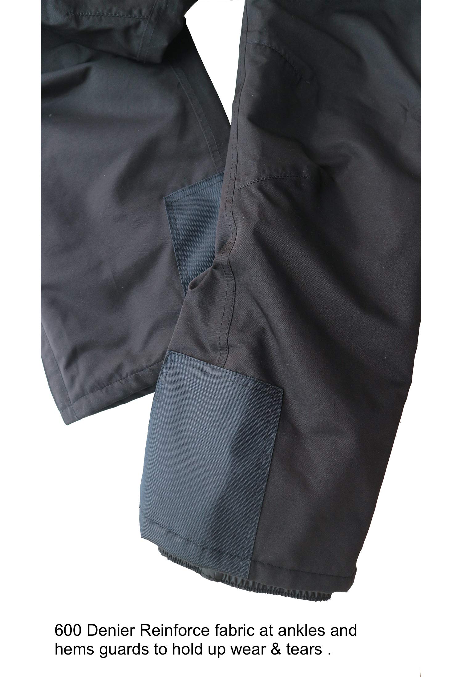 Acme Projects pantalones con aislamiento de nieve, 100% impermeable, transpirable, sujetado con cinta adhesiva de la costura, 10.000 mm / 3000gm