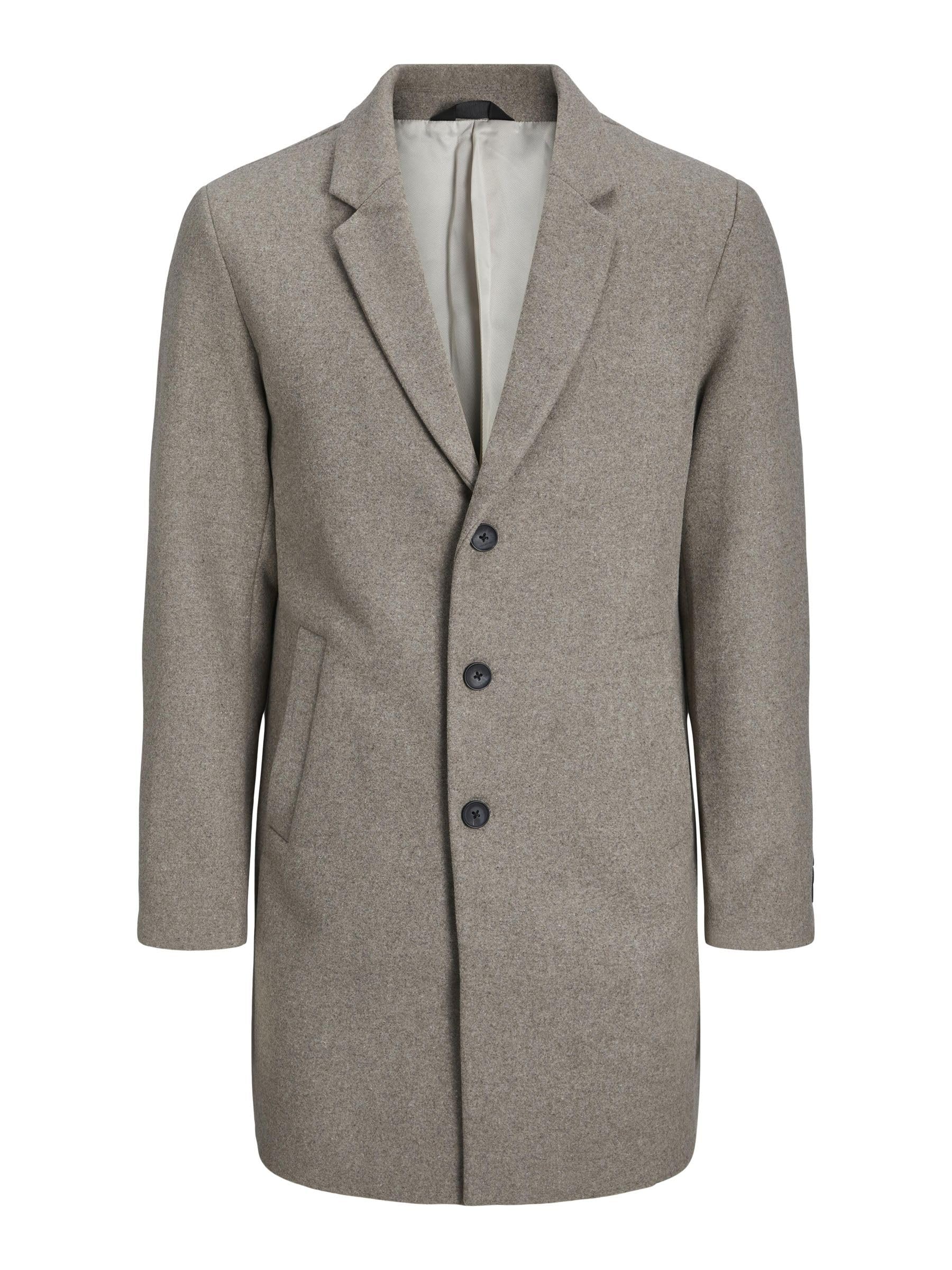 Jack & Jones Wollmantel Wollmantel Regular Fit Fly-Away Kragen