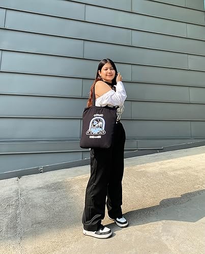 Miniatura 9 de Ecoright - Bolsas de lona estéticas para mujer, bolsa reutilizable con cremallera, ideal para comestibles, compras, viajes y uso diario, Youniverso