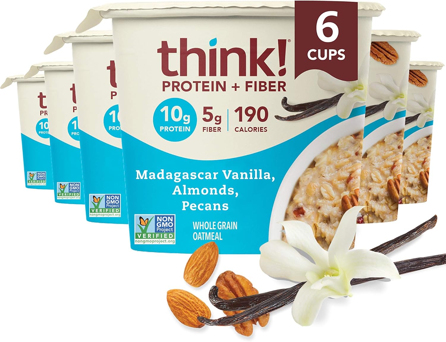 think! Instant Oatmeal Cups Protein & Fiber Vegan