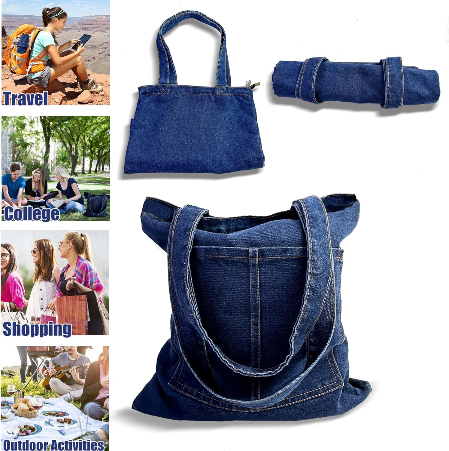 Denim tote bag - Image 7