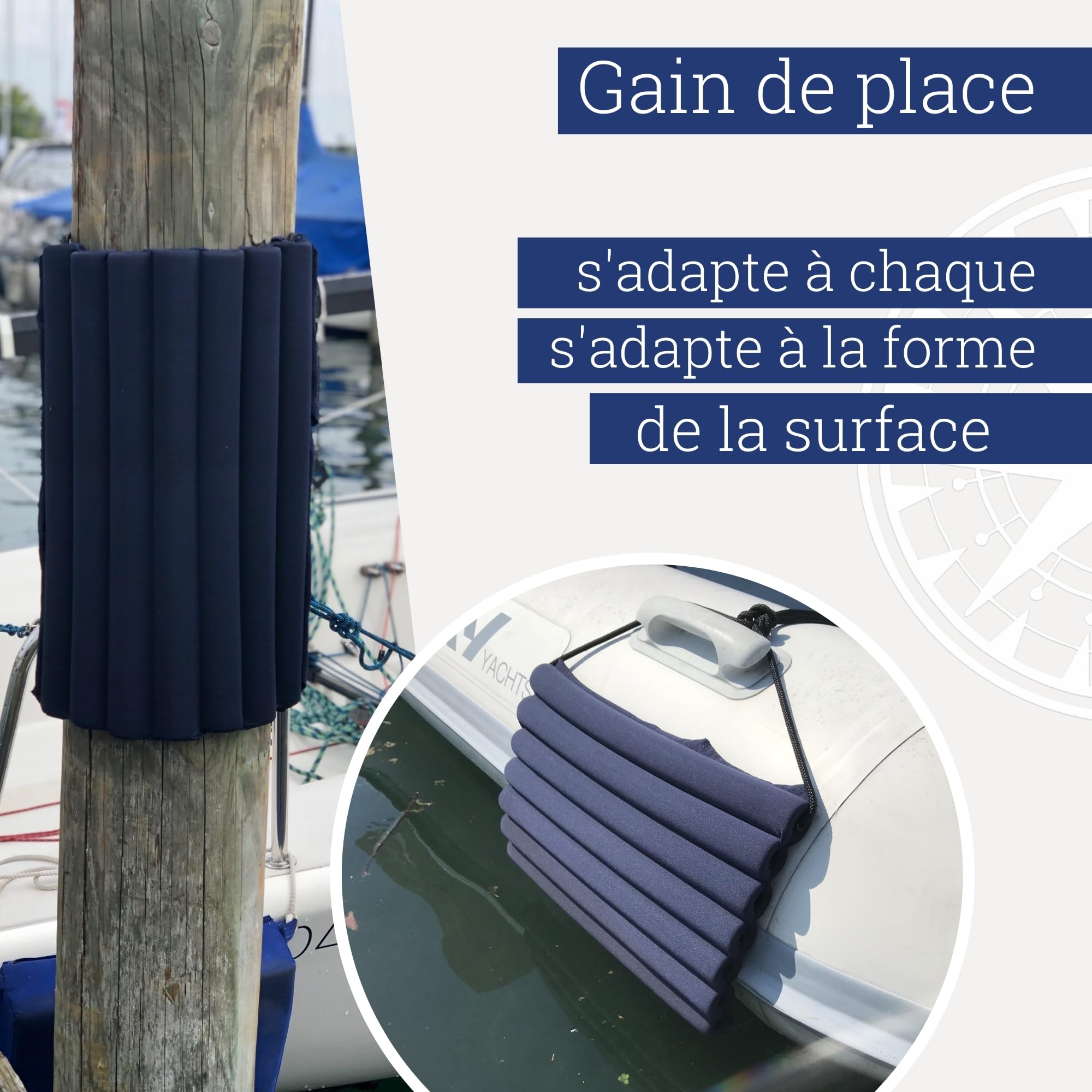 FlexiCush – Le Coussin Pare-battage Universel développé pour Les Sports Nautiques (50 x 32 x 4 cm)