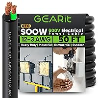 Vista 28 de GearIT Cable de alimentación portátil 14/4 14 AWG (100 pies – 4 conductores) SOOW 600V calibre 14 cable eléctrico para motor, luces portátiles