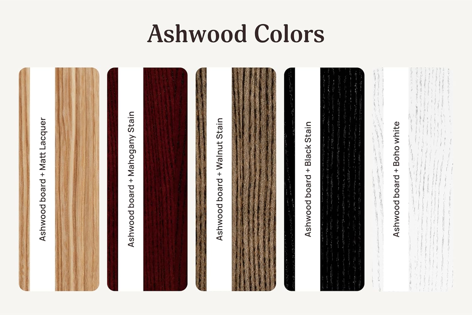 Wood Menu Board for Restaurants, Cafés & Bars – Ashwood Menu Holder with Metal Ring for Drink Lists, Food Menus & Specials – Custom Menu Display with Logo Engraving