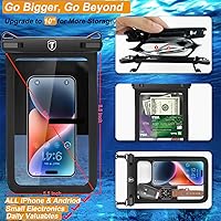 Vista 2 de Takfox Funda impermeable extra grande para Samsung Galaxy S25 Ultra S24 Plus S23 Note 20 A36 A35 A16 A15 iPhone 16E 16 Pro Max [hasta 10 pulgadas]