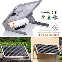 Vista 6 de SUNER POWER 30W 12V Solar Battery Charger Maintainer, Built-in Smart MPPT Charge Controller, Adjustable Mount Bracket, Waterproof 30 Watt Solar
