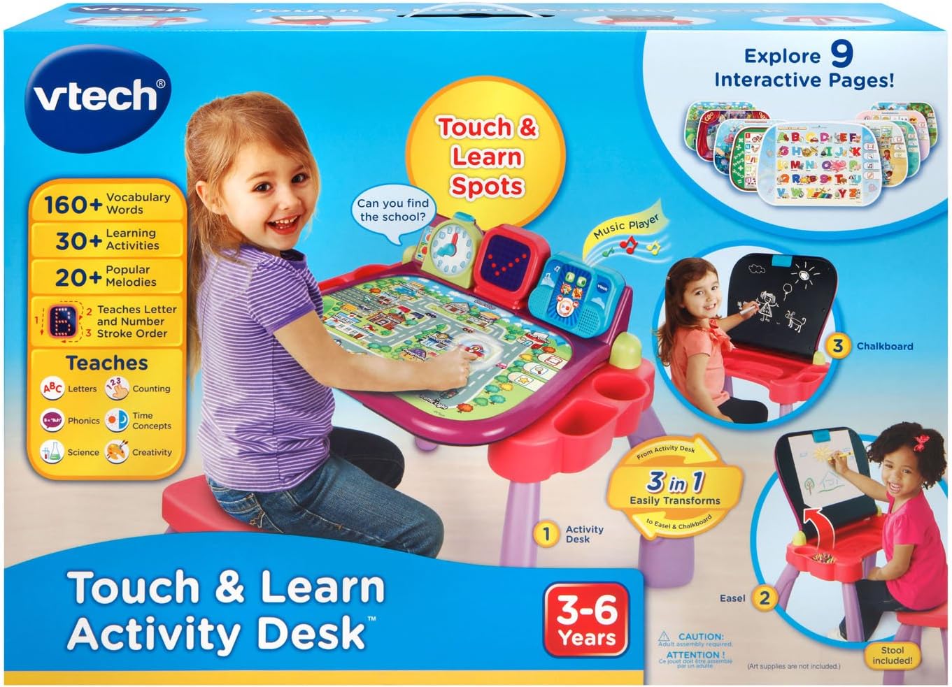 VTech Touch and Learn Activity Desk (Frustration Free Packaging), Purple