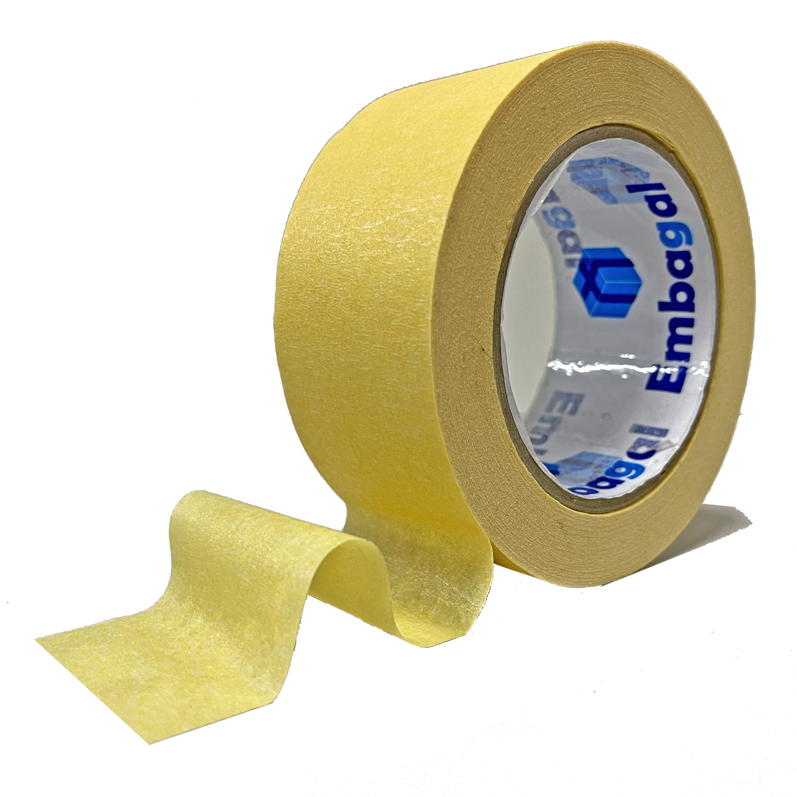 CINTA de PINTOR, CARROCERO, Cinta de PAPEL KREPP | Ancho 50mm, Largo 45m, Grosor 110μMicras | ADHESIVIDAD Media, Sin Residuo | MASKING, PINTAR, ENMASCARAR | Pack: (36ud)