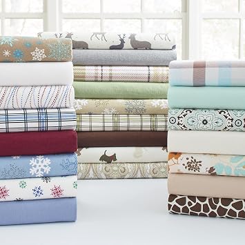 Pointehaven Flannel Oversized Duvet Set, King, Paisley (Model: FPDVT-KC-Paisley)