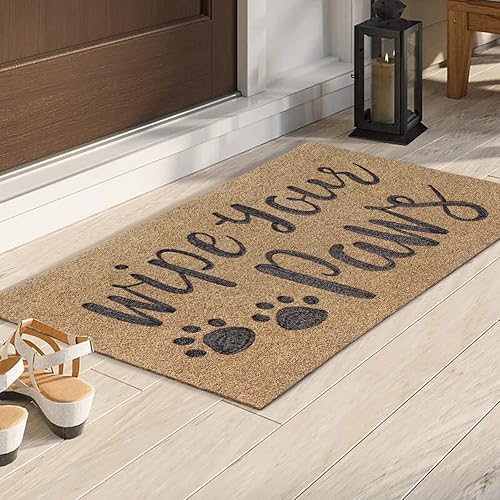 Miniatura 2 de AAZZKANG Tapete para puerta de perro para entrada del hogar, exterior, interior, tapete grande de 36 x 24 pulgadas, fácil de limpiar, con parte