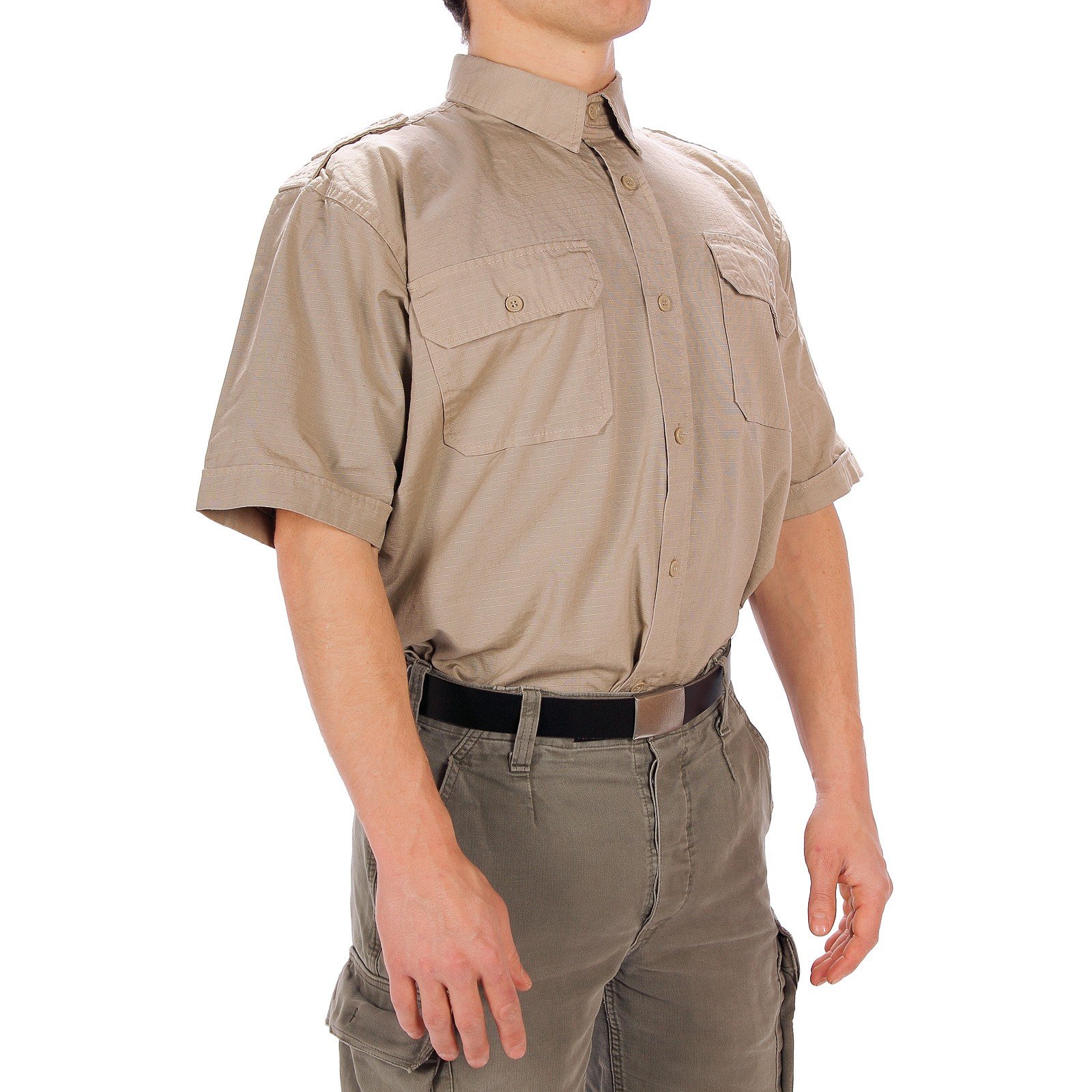 Mil-Tec Men's Tropical T Shirt, Khaki, L UK