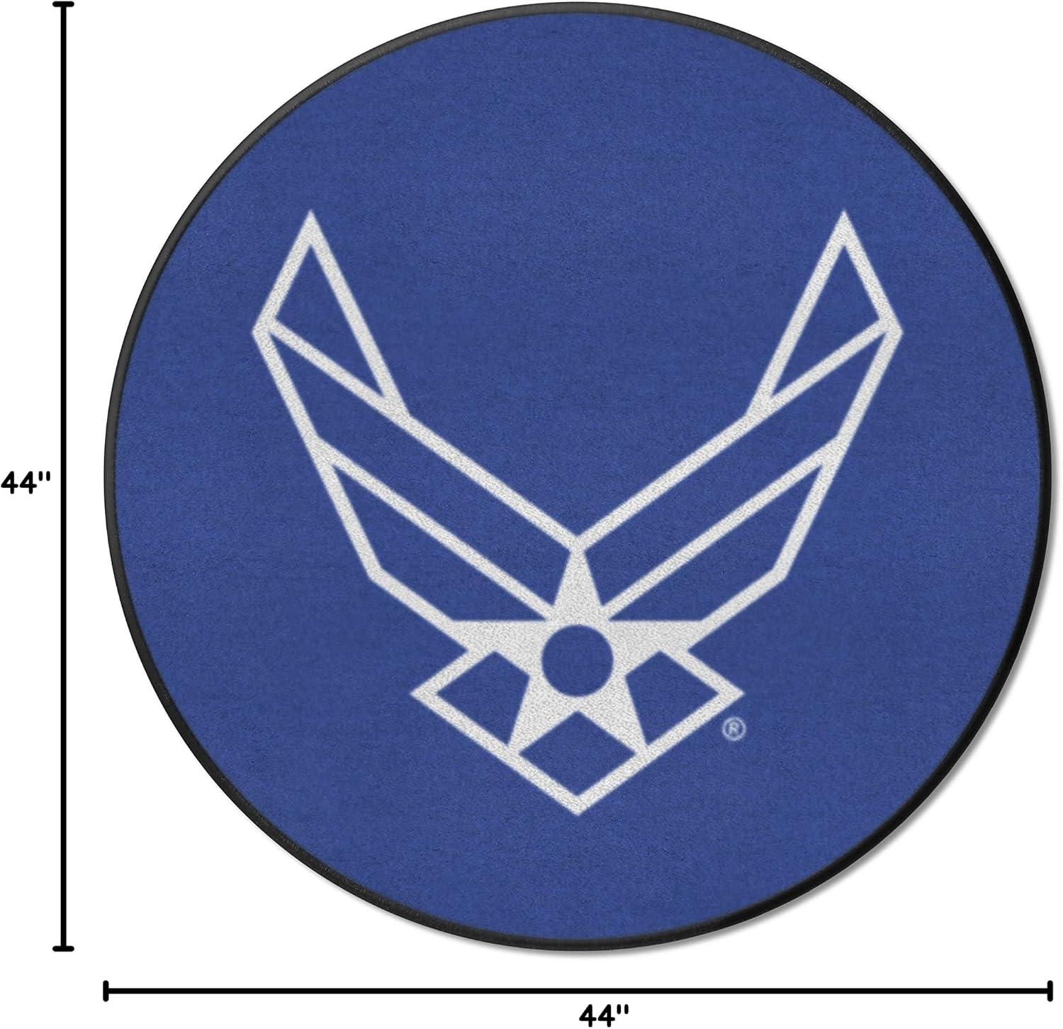 Fanmats Military 'Air Force' Nylon Face Military Rug , 44" diameter