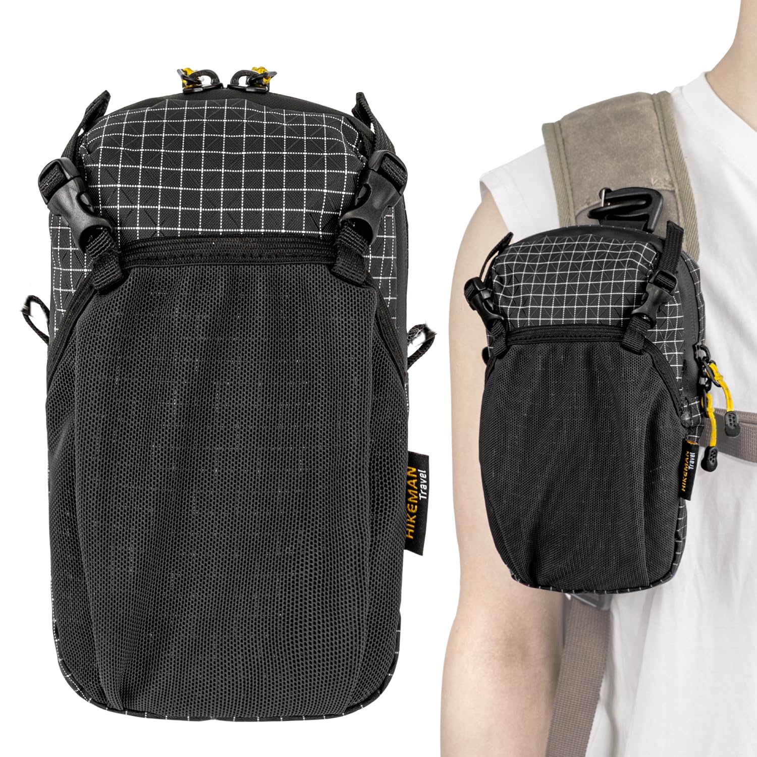 Plecak z paskiem na ramię – zestaw pasków do smartfona, wodoodporny plecak, kieszeń na ramię, torba do mocowania plecaka dla turystów, mała torba crossbody, nerka, do uprawiania sportu, wędrówek