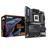 GIGABYTE Carte mère X870E AORUS Pro - Prend en Charge Les processeurs AMD Ryzen 9000, VRM numérique 16+2+2 Phases, jusqu'à 8000MHz DDR5 (OC), 3xPCIe 5.0, Wi-FI 7, LAN 2.5GbE, USB 4