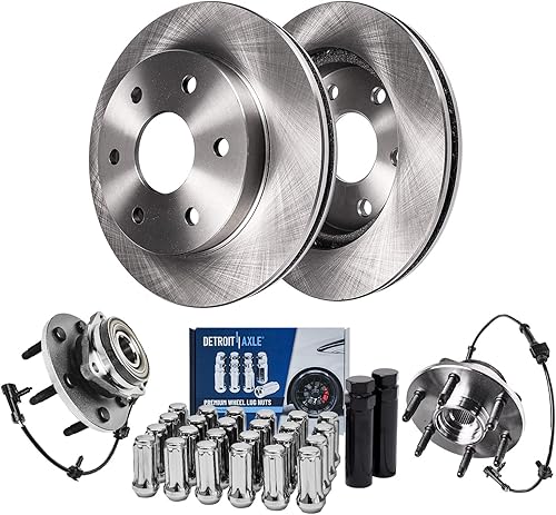 Miniatura 22 de Detroit Axle - Kit de frenos para 99-04 Oldsmobile Alero, 99-05 Pontiac Grand Am Reemplazo 1999 2000 2001 2002 2003 2004 2005 Rotores Pastillas de