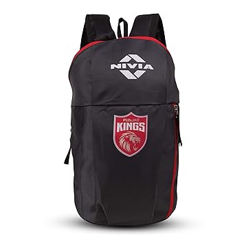 Nivia X Punjab Kings Pulse 2.0 Backpack 10L – Water-Resistant Build, Padded Straps & Back Support, Compact Storage for Commute, Training & Daily Use