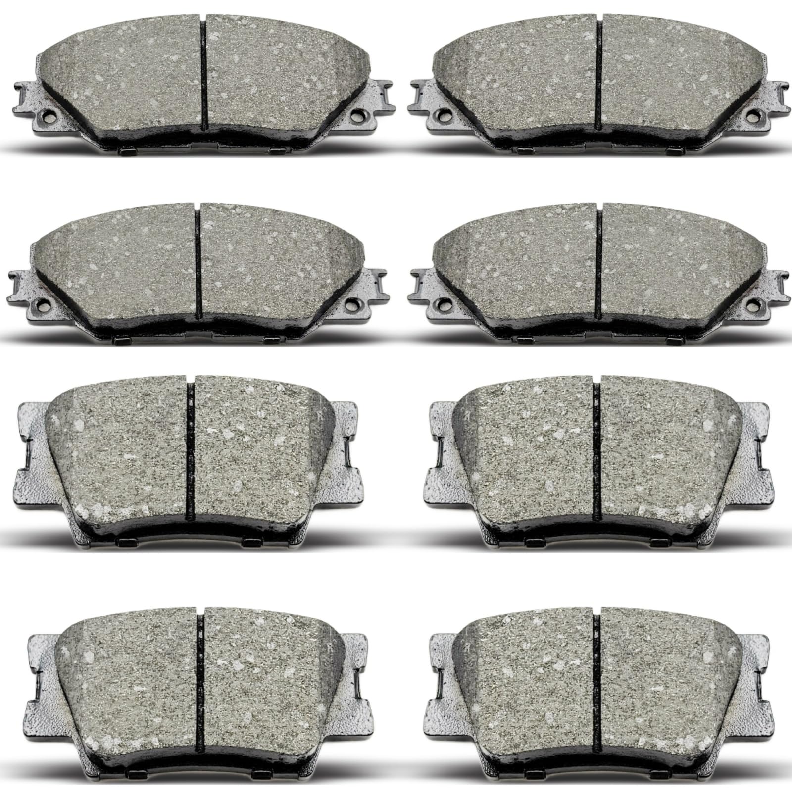 Photo 1 of ***MISSING PARTS***AnnoVinco 8PCS Front Rear Ceramic Brake Pads Replacement Kit Fits For 2006-2018 Toyota RAV4,For 2009-2010 Pontiac Vibe,For 2009-2013 Toyota Matrix(D1211 D1212)