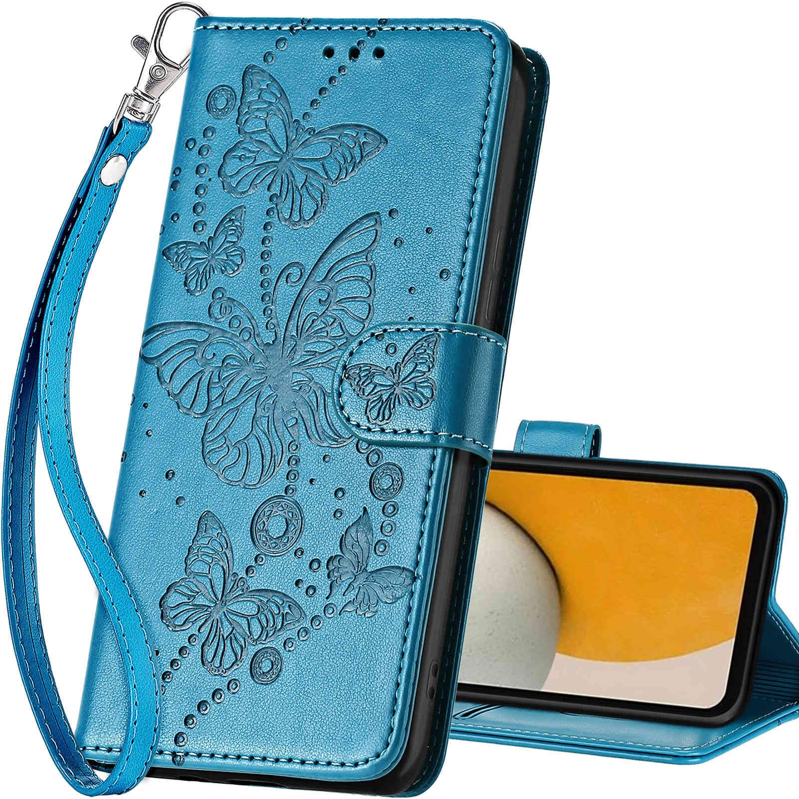 SASYMALY for Samsung Galaxy A15 5G Wallet case, Flip Folio Cover with Stand Feature for Women Men, PU Leather Phone Case Fit for Samsung Galaxy A15 5G